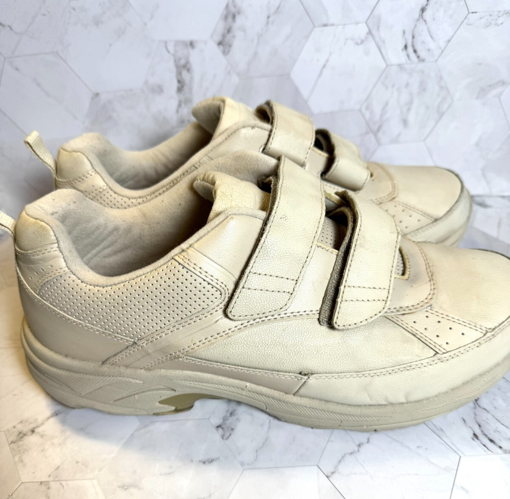 Drew Men's Shoes Size 13 4W Beige Jimmy Orthopedic Walking Comfort Medical Strap